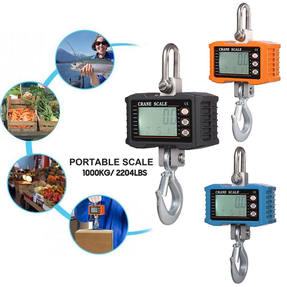 Heavy Equipment Battery - Bilancia Digitale a Gancio da 1000kg,