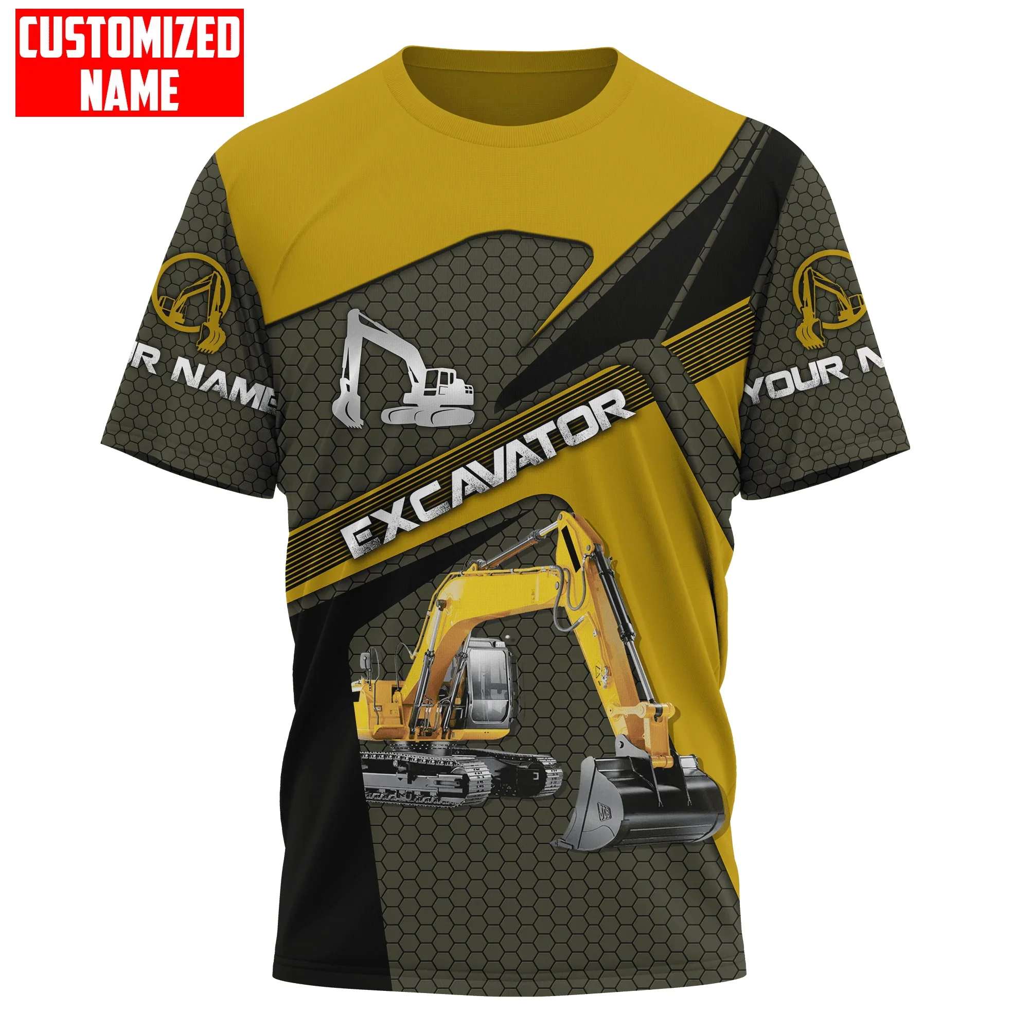 Heavy Equipment Names - Nome personalizzato Escavatore Attrezzatura pesante 3D