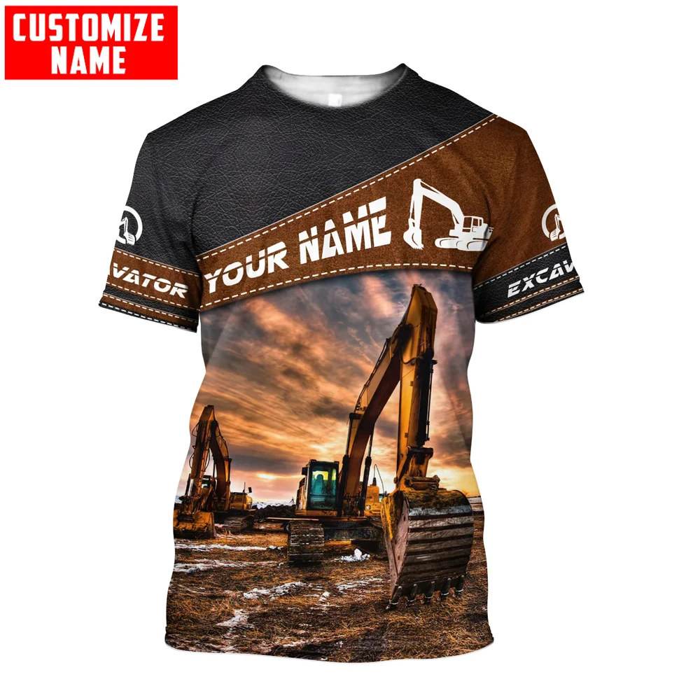 Heavy Equipment Names - Nome personalizzato Escavatore Attrezzatura pesante 3D