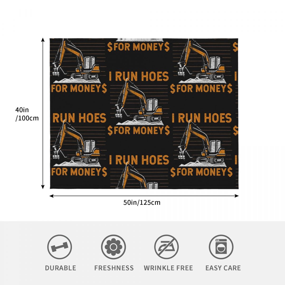 Coperta divertente con motivi  - Heavy Equipment Quilt recensione e prezzo