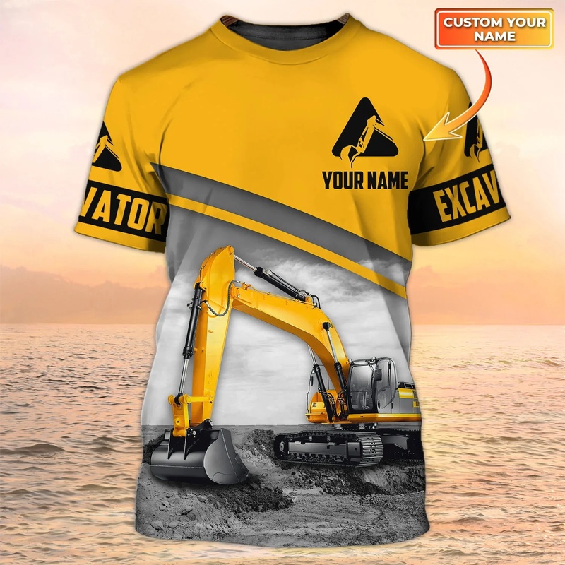 T-shirt da uomo personalizzata - Heavy Equipment Names recensione e prezzo
