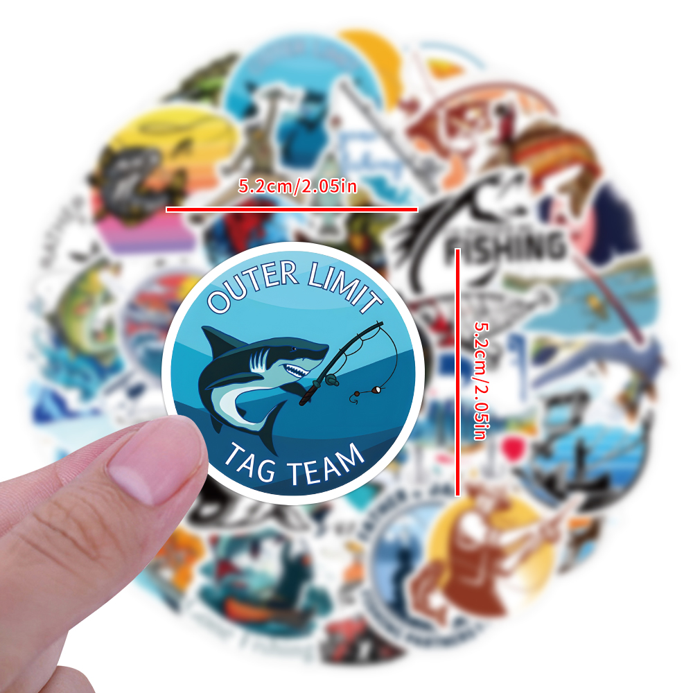 60 pz/pacco adesivi da pesca i - Heavy Equipment Stickers recensione e prezzo