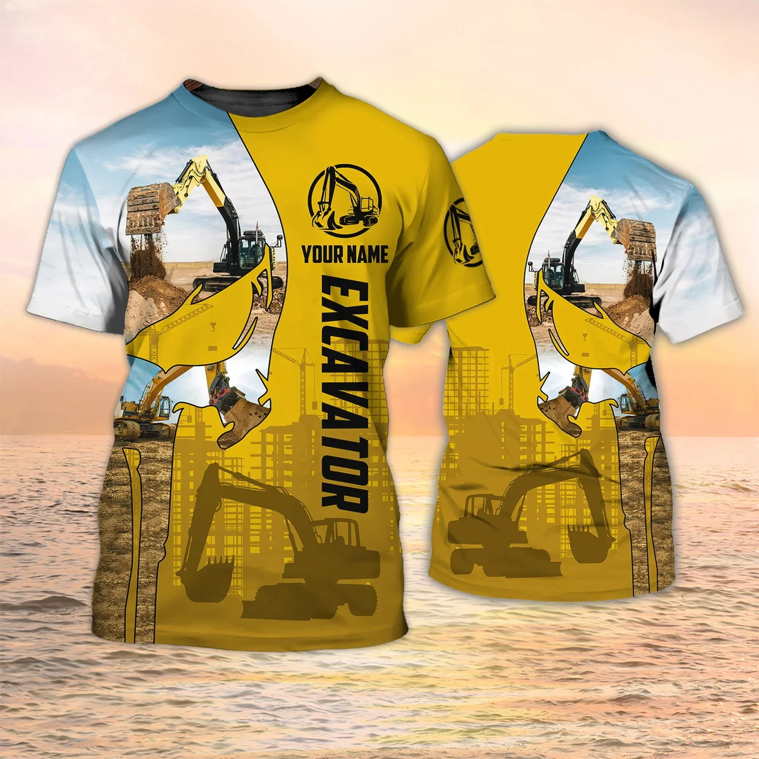 T-shirt da uomo più nuova moda - Heavy Equipment Names recensione e prezzo